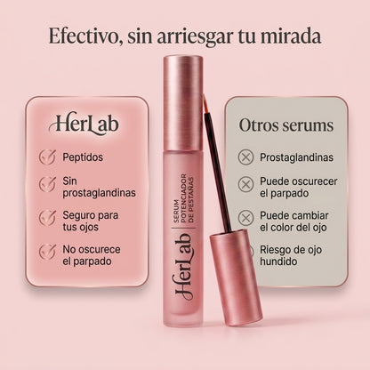 Herlab Serum: Fortalece y alarga tus pestañas de forma segura.