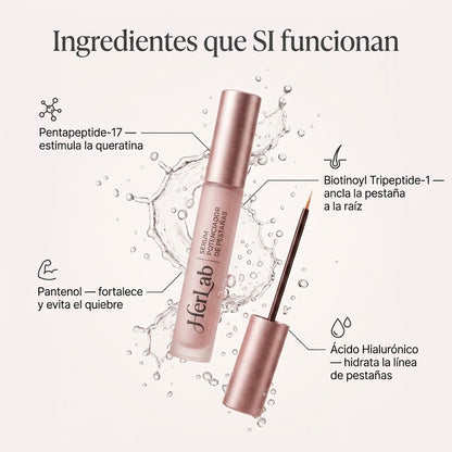 Herlab Serum: Fortalece y alarga tus pestañas de forma segura.