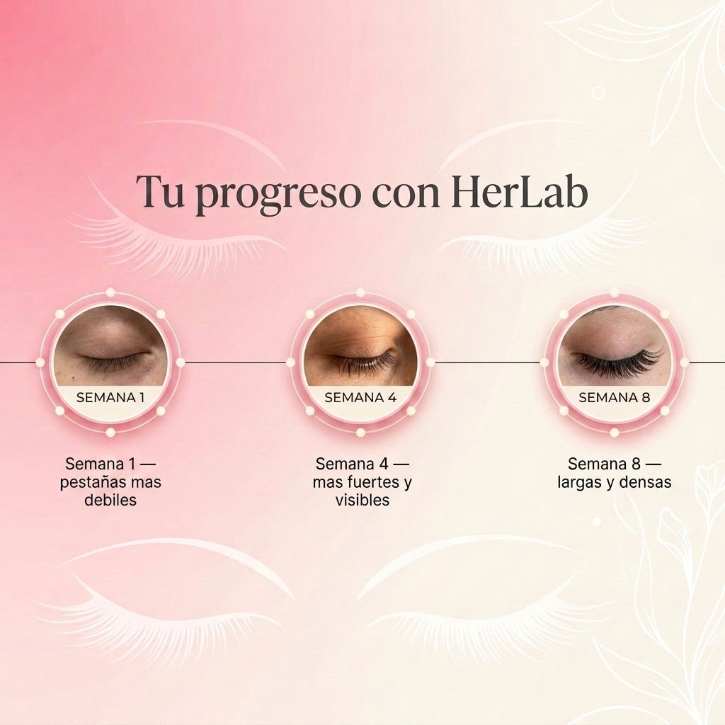 Herlab Serum: Fortalece y alarga tus pestañas de forma segura.