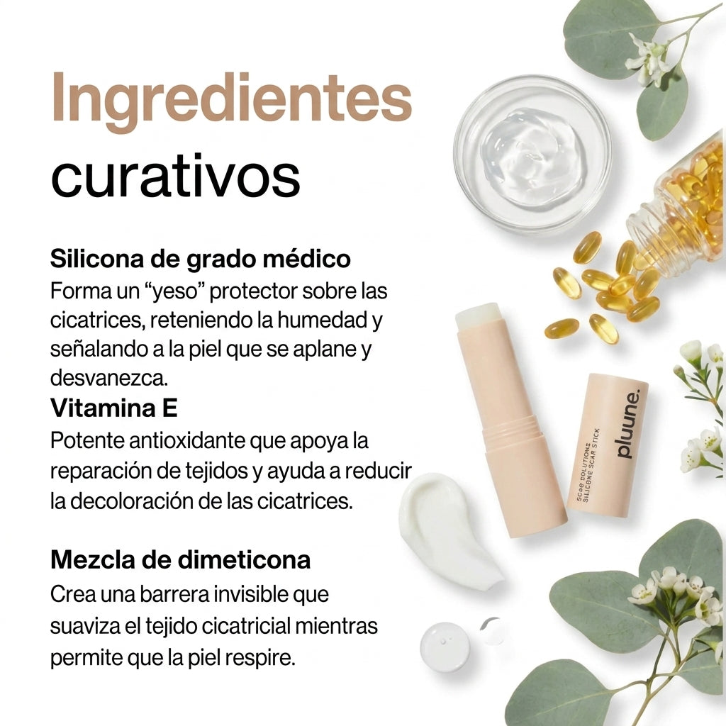 Pluune™: Balsamo clínico reparador de cicatrices de acné™